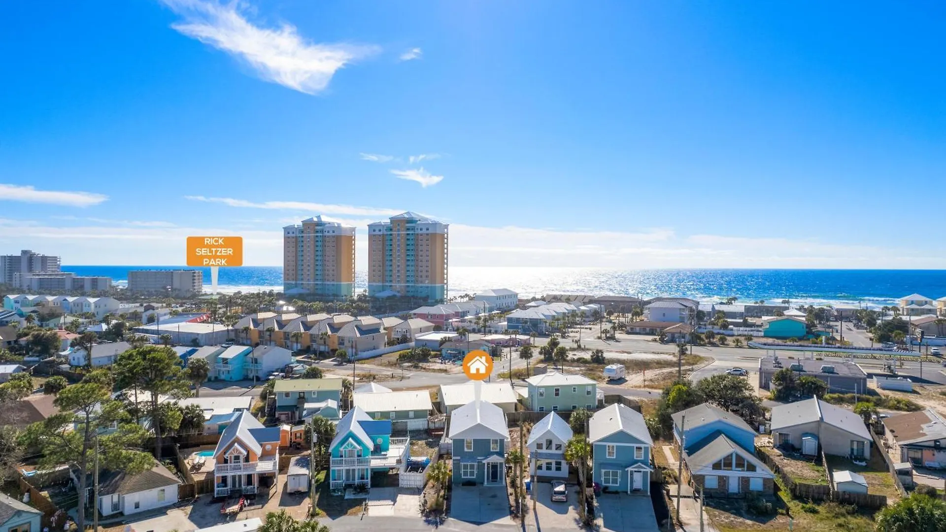 Ferienhaus Silver Sands Getaway In Panama City Beach - Private Pool, Walk To Beach, Family Friendly